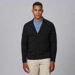 Cardigan Cuello Solapa Abotonado Hombre
