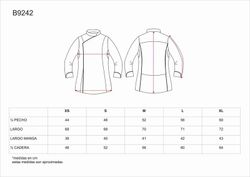 Damen Küchenjacke kombiniert mit Paspel Bird-Eye Stoff auf Armloch und Rücken Fleckenresistent Tto White Grey
