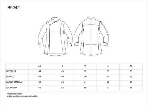 Damen Küchenjacke kombiniert mit Paspel Bird-Eye Stoff auf Armloch und Rücken Fleckenresistent Tto White Grey