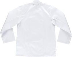Giacca da cucina con chiusura a bottoni e maniche lunghe bianca