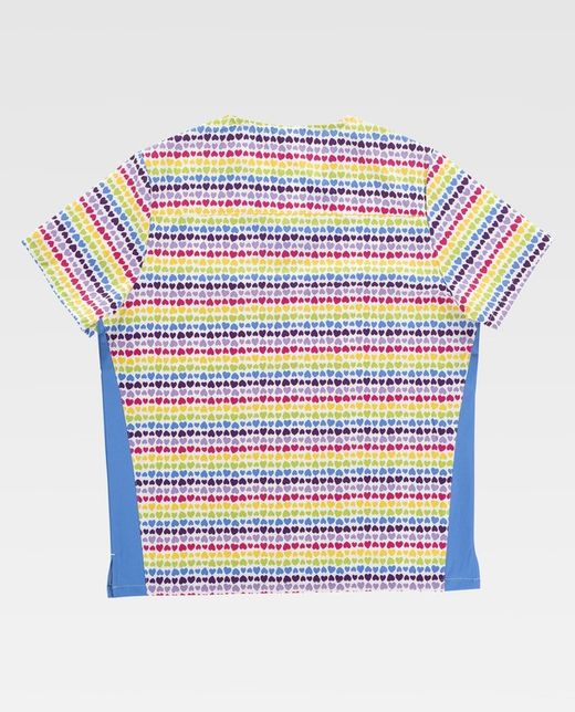 Casaca de color Estampado+Azul Celeste