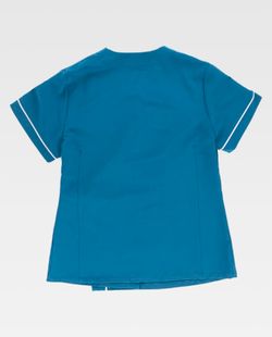 Casaca de color Turquesa Oscuro+Blanco | SERVICIOS