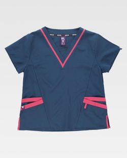 Casaca de señora combinada Azafata+Rosa Fuchsia