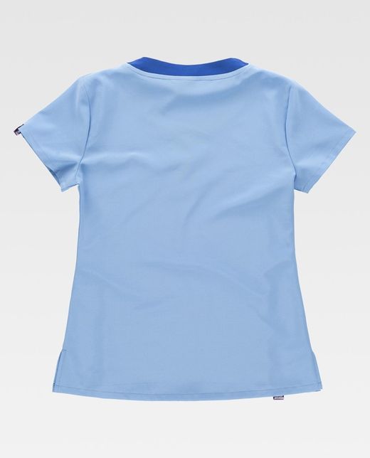 Casaca de señora combinada Celeste / Azulina