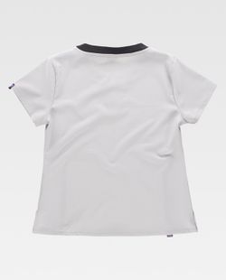 Casaca de señora combinada, de manga corta Gris Claro / Negro