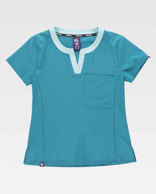 Veste femme combinée Turquoise / Turquoise clair