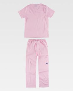 Conjunto de tejido elástico Color Rosa Claro