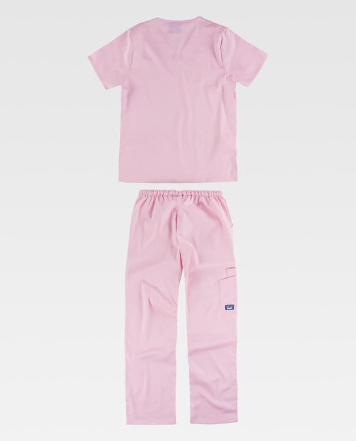 Conjunto de tejido elástico Color Rosa Claro