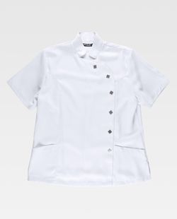 Slim-Fit-Jacke, Verschluss, zwei niedrige Plastonentaschen Weiß