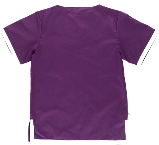 Kurzarmjacke mit Tasche und kontrastierenden Verzierungen Purple White