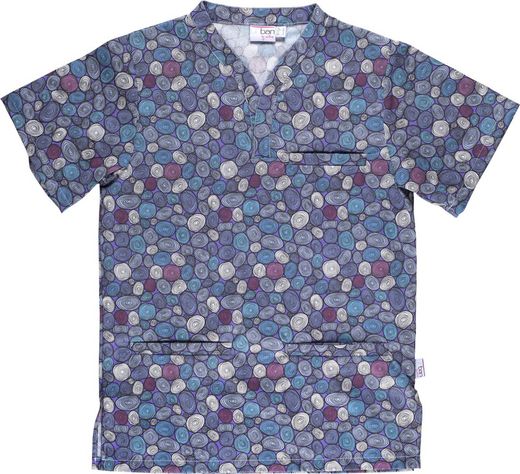 Veste à manches courtes, un sac de poitrine Cercles d'impression unisexe IMPRIMER