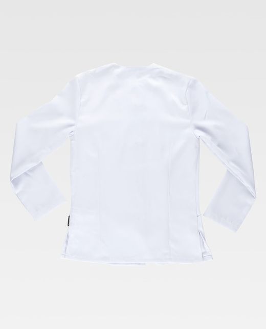 Langarmjacke, Zentralverschluss mit weißen Verschlüssen