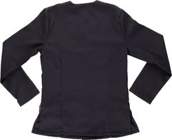 Langarmjacke, Zentralverschluss mit schwarzen Haken