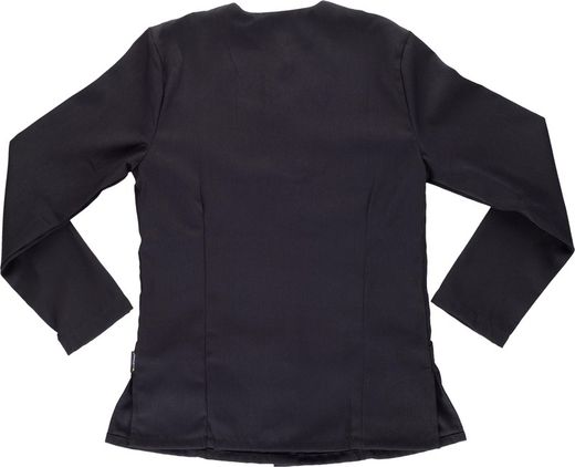 Langarmjacke, Zentralverschluss mit schwarzen Haken