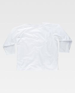 Damenjacke mit langärmeligen Knöpfen, Brusttasche und zwei Säumen Weiß