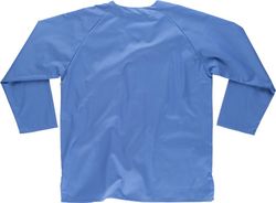 Damenjacke mit langärmeligen Knöpfen, einer Brusttasche und zwei Absätzen Celeste