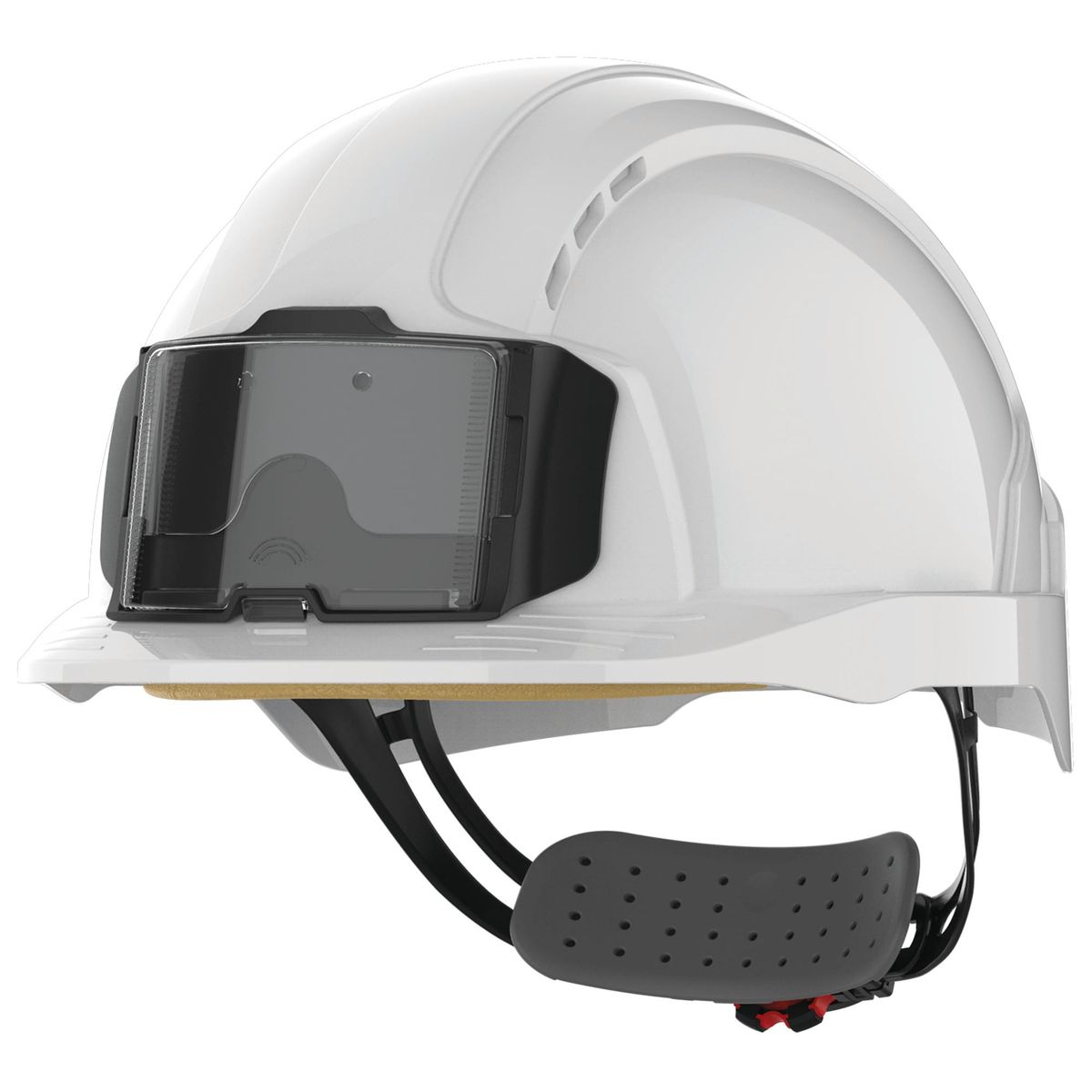 Casco de seguridad EVOLite® con portacredenciales, ventilado, ajuste con rueda Blue-One Size