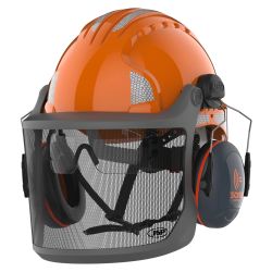 Casco forestal EVOGuard M3 con orejeras Sonis Compact.