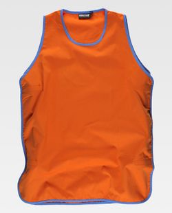Zweifarbige Kasel mit Klettverschluss Orange