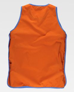 Zweifarbige Kasel mit Klettverschluss Orange