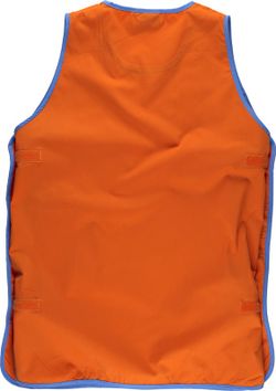 Zweifarbige Kasel mit Klettverschluss Orange