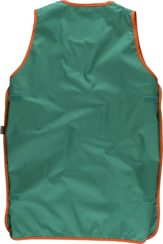 Zweifarbige Kasel mit Klettverschluss Grün