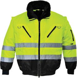 Hi-Vis Warnschutz 3-in-1 Pilotjacke