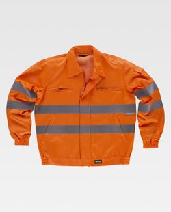 Cazadora alta visibilidad con cintas reflectantes Naranja