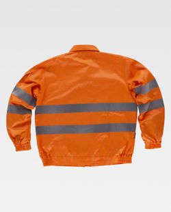Cazadora alta visibilidad con cintas reflectantes Naranja