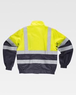 Feuerfeste AV-Jacke, Modacryl, Baumwolle und antistatisches Gewebe EN11611, EN11612, EN1149, EN61482 Navy Yellow AV