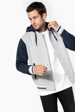 Unisex Hooded Baseball Jacke