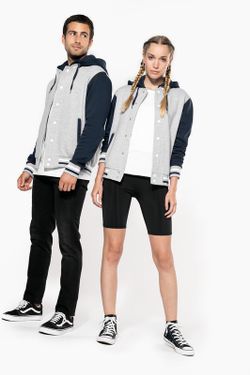 Unisex Hooded Baseball Jacke