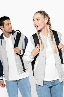 Unisex Hooded Baseball Jacke