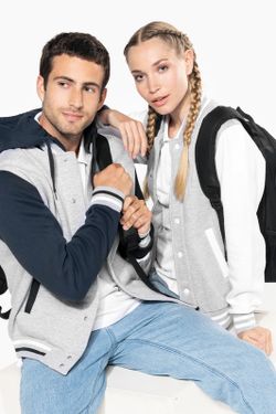 Unisex Hooded Baseball Jacke