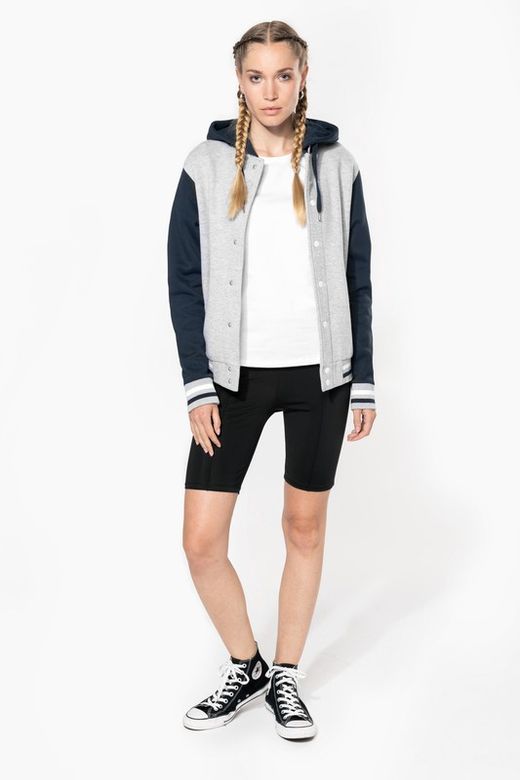 Unisex Hooded Baseball Jacke