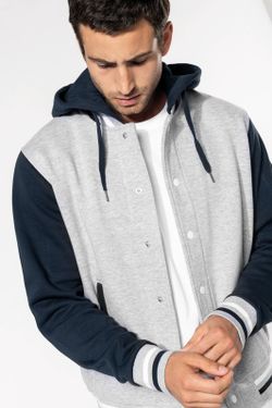 Unisex Hooded Baseball Jacke