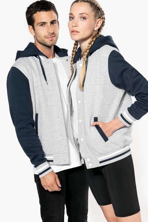 Unisex Hooded Baseball Jacke