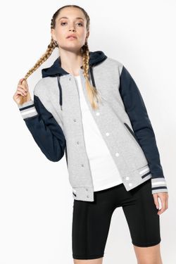 Unisex Hooded Baseball Jacke