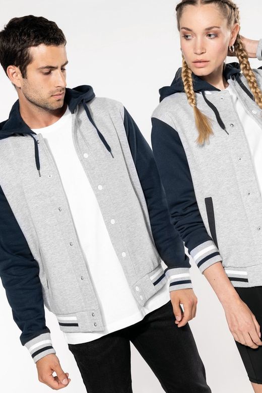 Unisex Hooded Baseball Jacke