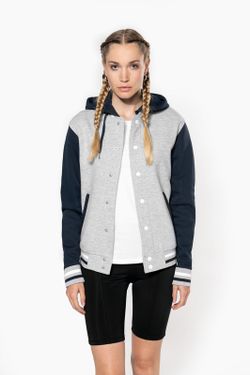 Unisex Hooded Baseball Jacke