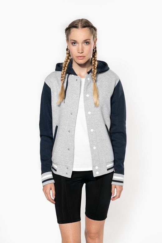 Unisex Hooded Baseball Jacke