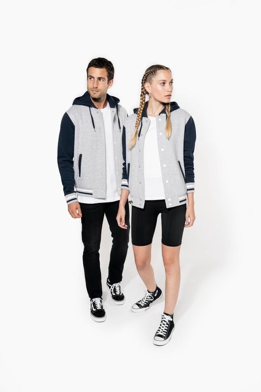 Unisex Hooded Baseball Jacke