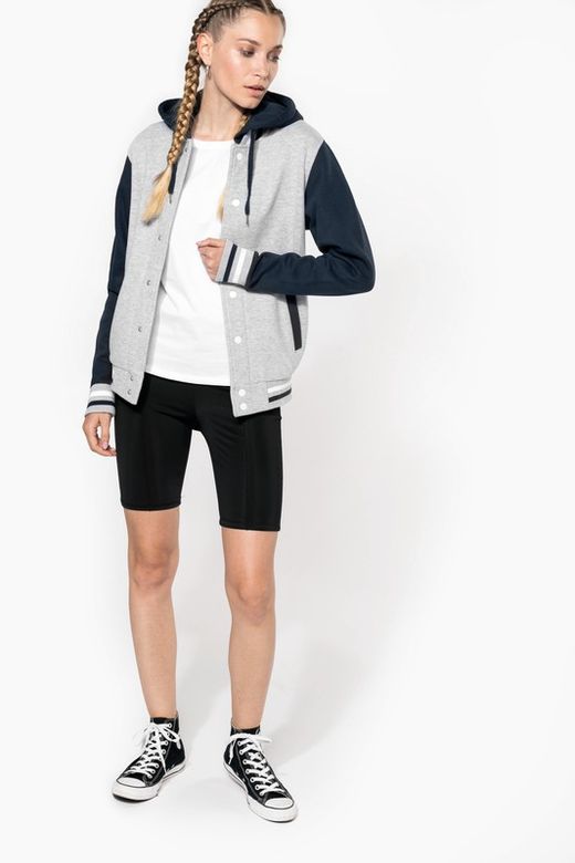 Unisex Hooded Baseball Jacke