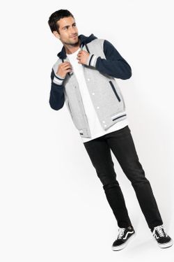 Unisex Hooded Baseball Jacke