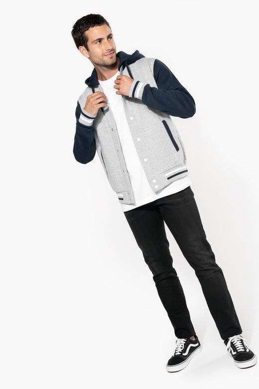 Unisex Hooded Baseball Jacke