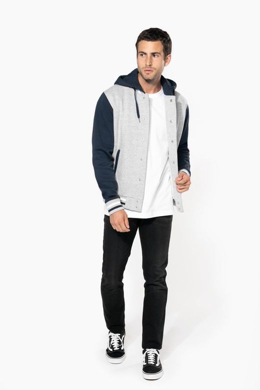 Unisex Hooded Baseball Jacke