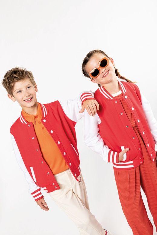 Jungen Plüsch Baseballjacke