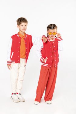 Jungen Plüsch Baseballjacke