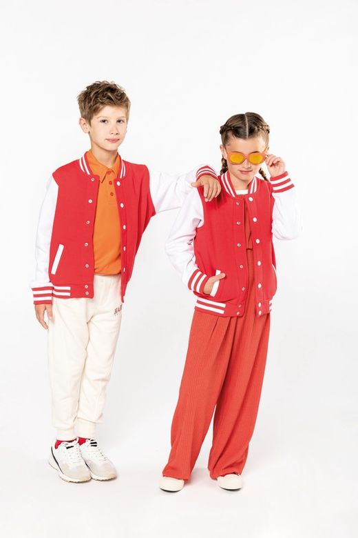 Jungen Plüsch Baseballjacke