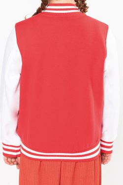 Jungen Plüsch Baseballjacke
